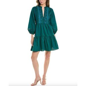 Sachin & Babi Coco Lace A-Line Dress Green Womens Size Small